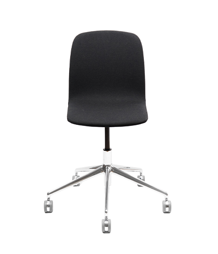 Bürostuhl4 429x500 Lux Bürostuhl mit Rollen, Chromgestell
